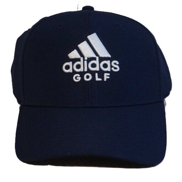 Adidas Golf Navy Performance Hat with White Embroidered Logo Men’s OSFM - Picture 2 of 12